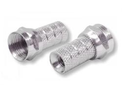 F-Stecker 4mm 100 Stück